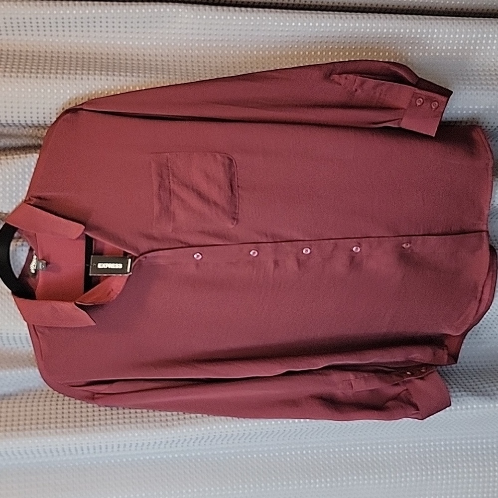 NWT Express Boyfriend Long Sleeve Shirt Size S